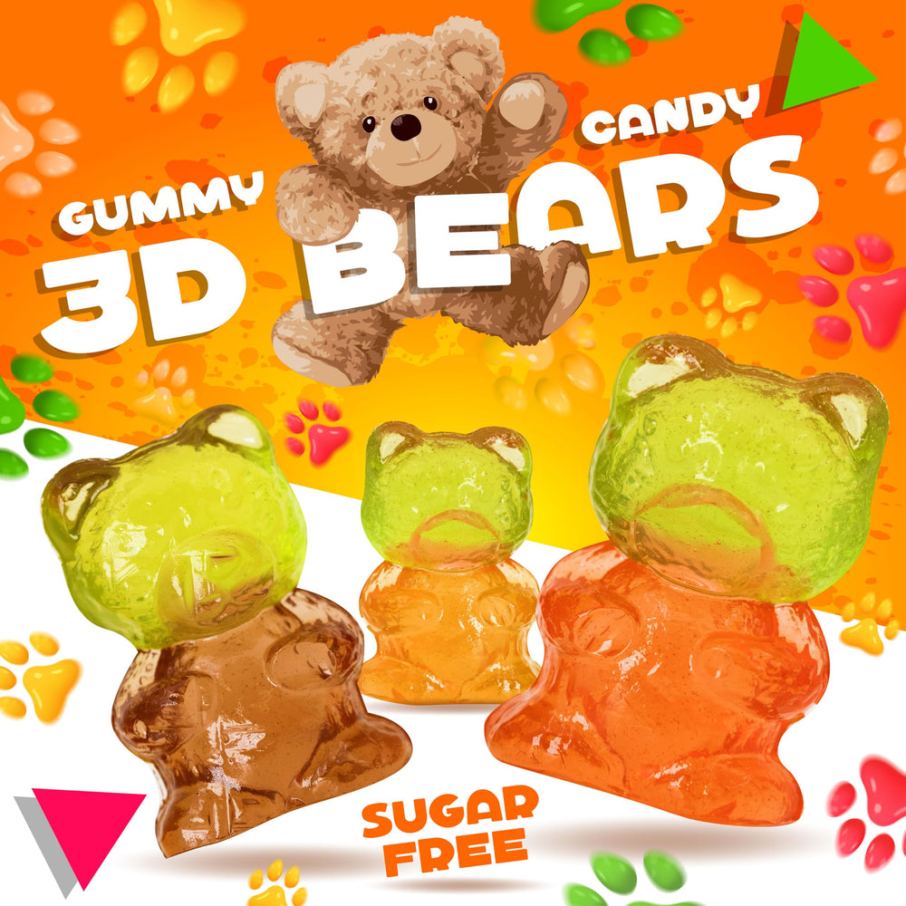 LAETAFOOD assorted fruit-flavored gummi bears for a colorful treat.