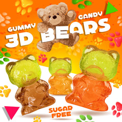 LAETAFOOD assorted fruit-flavored gummi bears for a colorful treat.