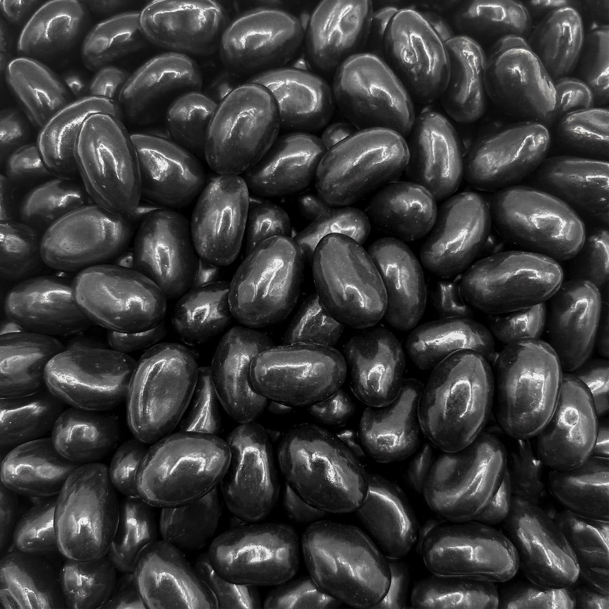 LAETAFOOD Black Licorice Jelly Beans bag shown for buffet display and gatherings.