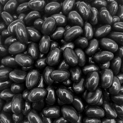 LAETAFOOD Black Licorice Jelly Beans bag shown for buffet display and gatherings.