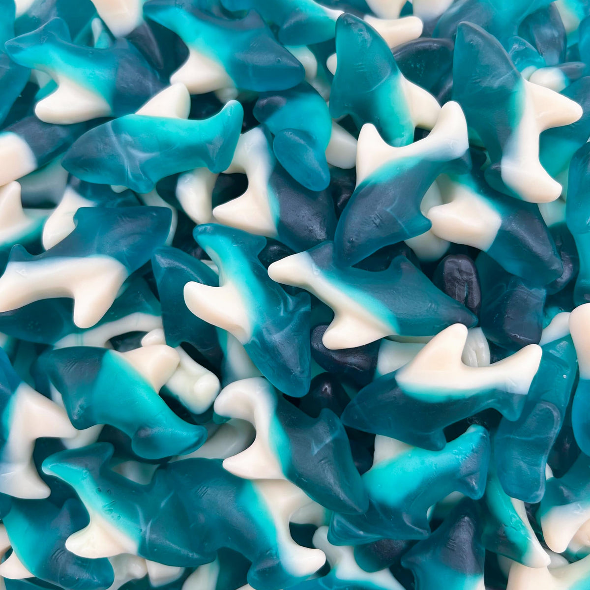 Laetafood Blue Sharks gummies bag for quick fruity snacking.