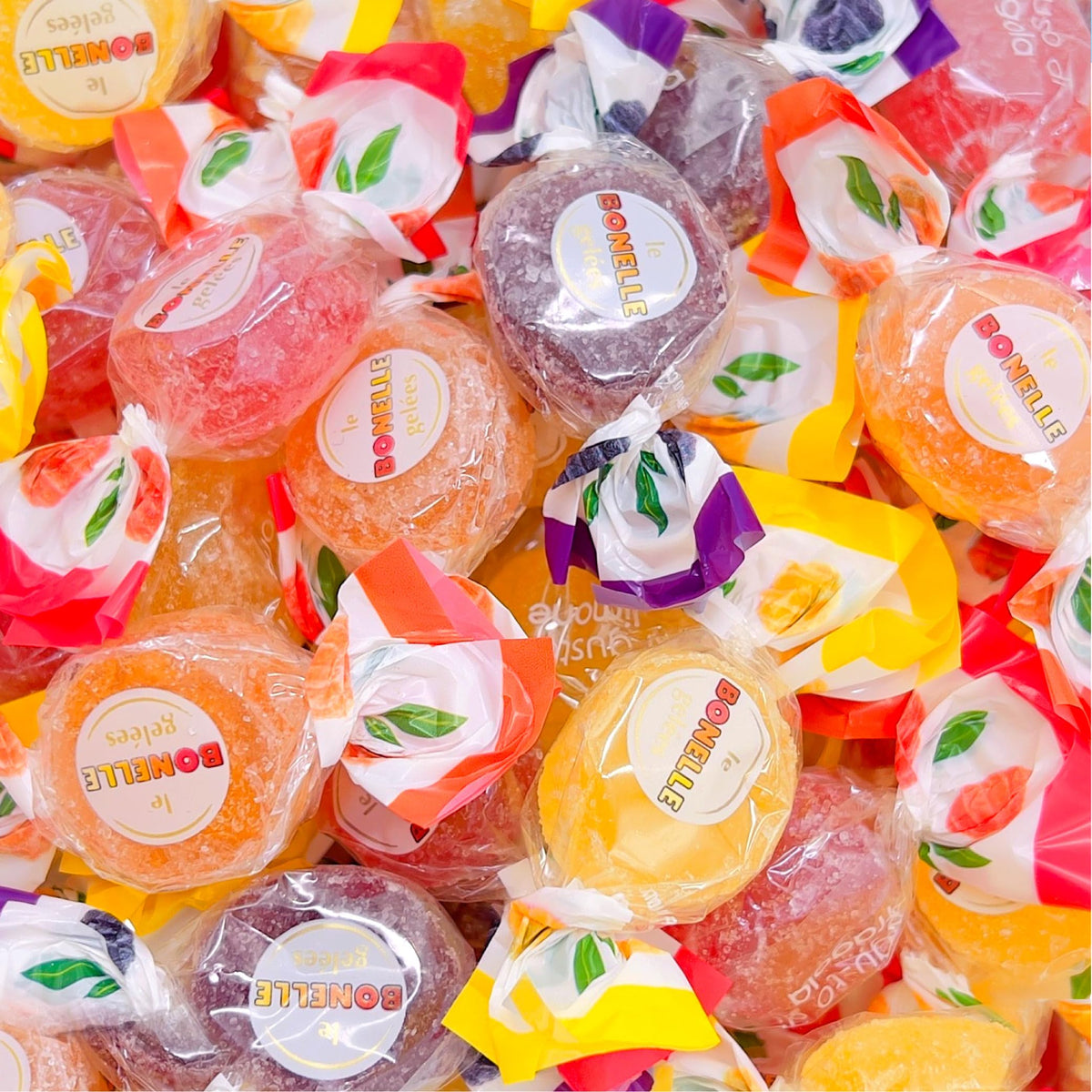 LAETAFOOD Bonelle lemon jelly candy; refreshing citrus flavor ideal for snacking