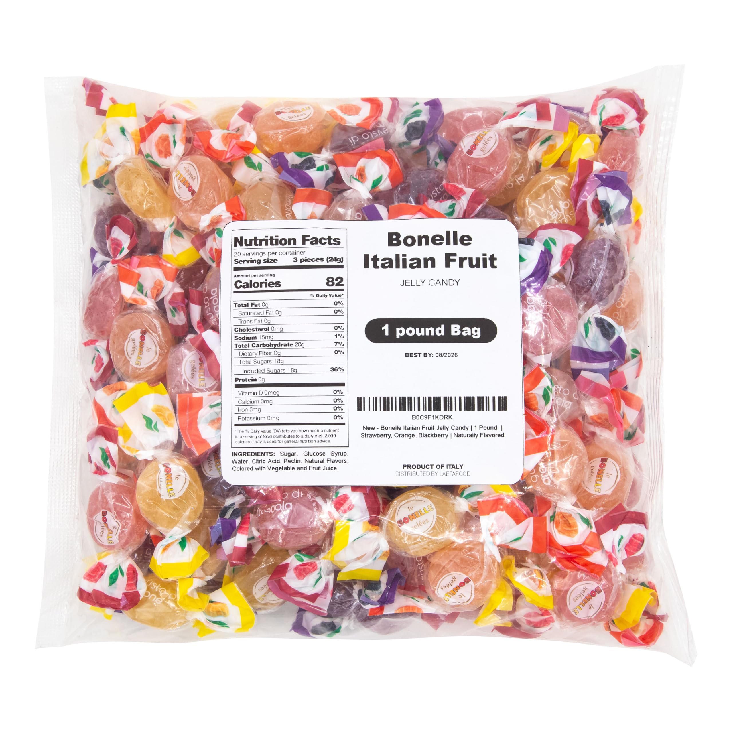 LAETAFOOD Bonelle orange jelly candy; bright bite for celebrations and gifts