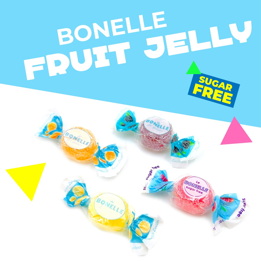 LAETAFOOD Bonelle assorted flavors showcase Mandarin, Lemon, Strawberry, Blackberry for lively taste.