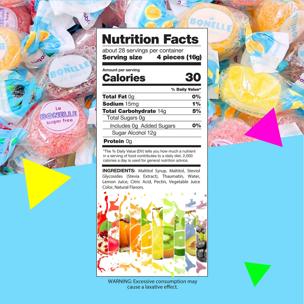 LAETAFOOD Bonelle jellies, individually wrapped for portion-controlled treats anywhere.