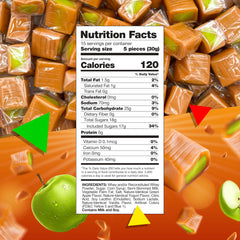 LAETAFOOD caramel cubes individually wrapped for fresh on-the-go snacking