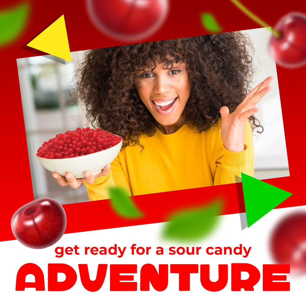 Candy buffet display featuring LAETAFOOD Cherry Sours for visual appeal