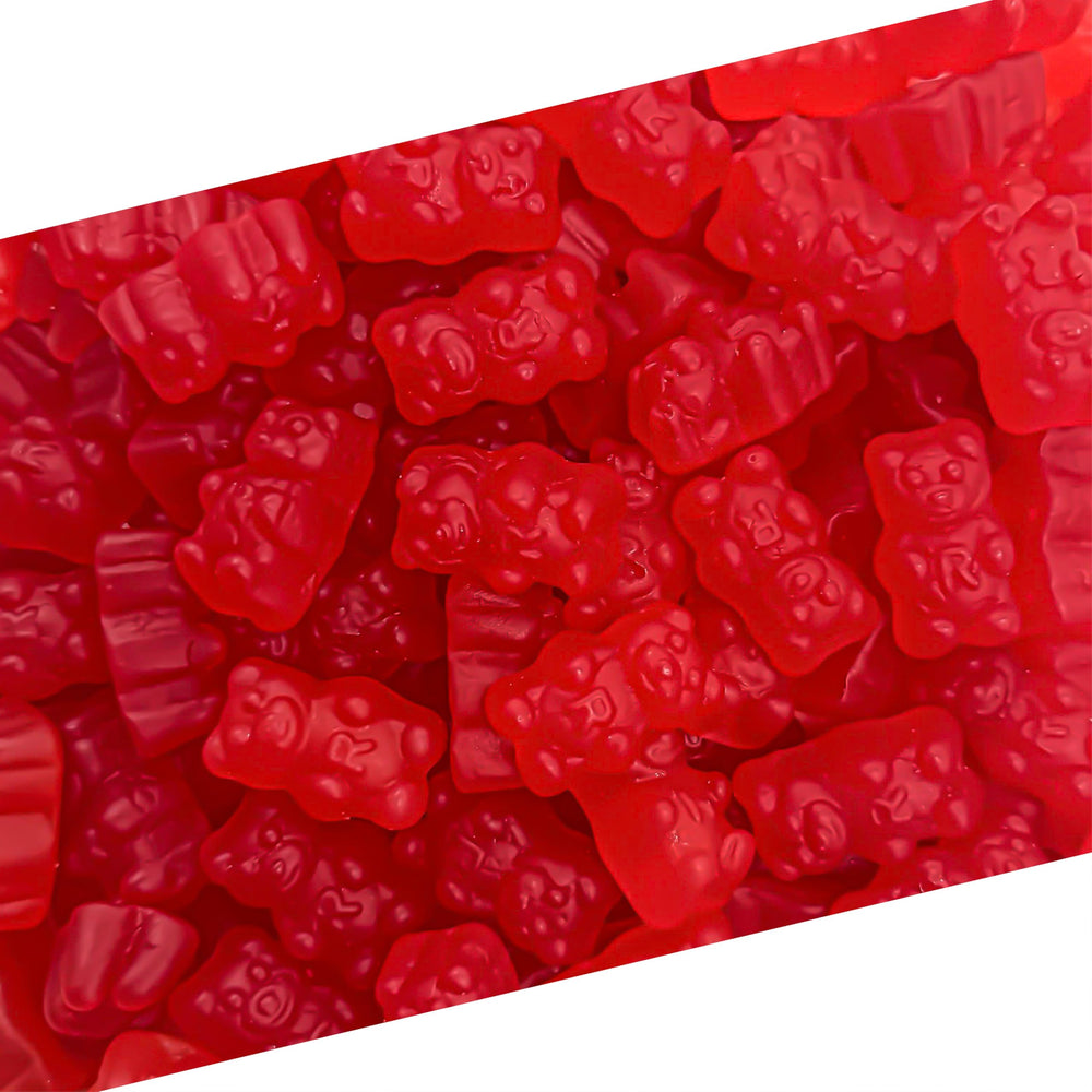 LAETAFOOD Cinnamon Bears in 2 lb bag for extended snacking and sharing.