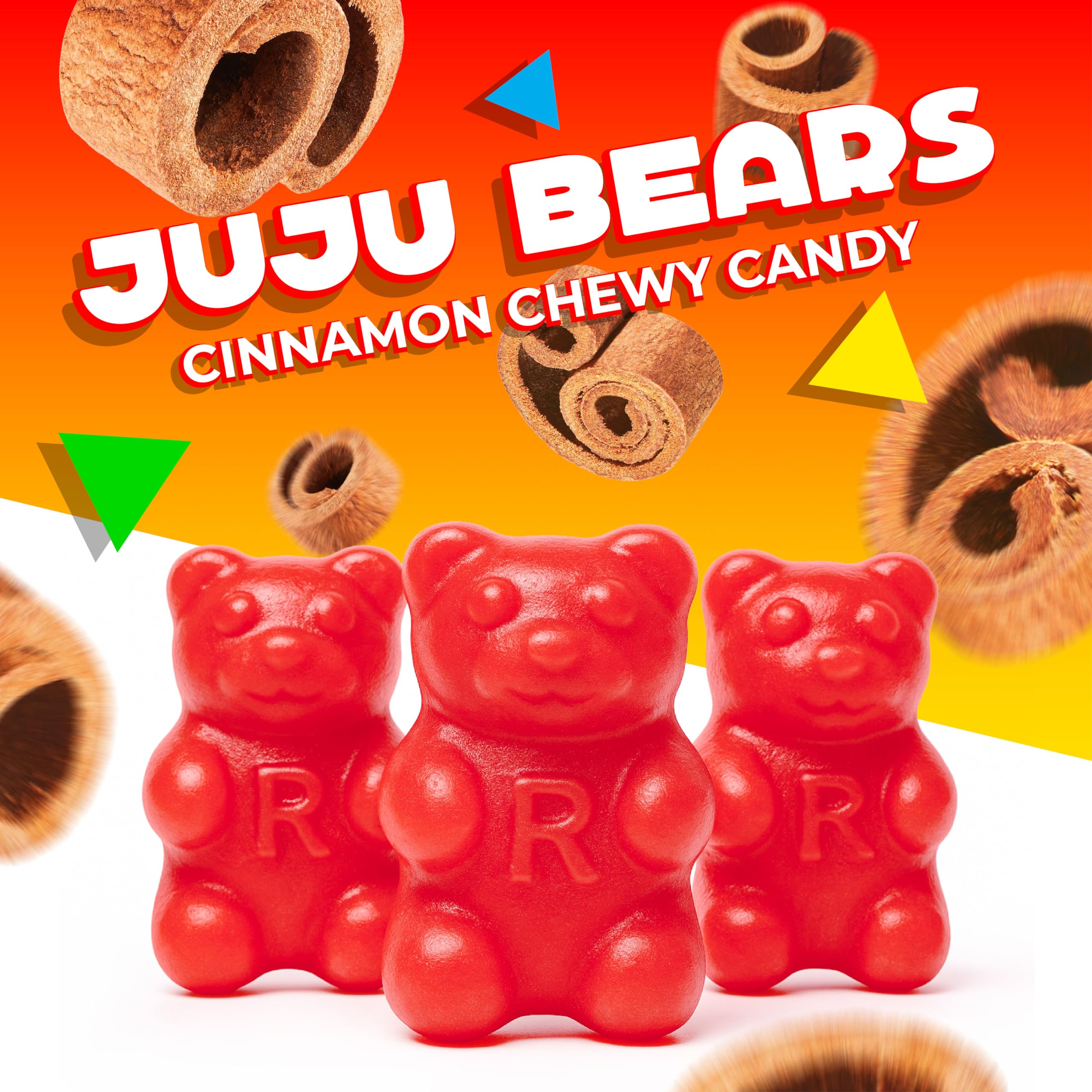 LAETAFOOD Cinnamon Bears chewy texture with bold cinnamon kick.