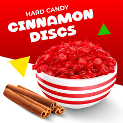LAETAFOOD Cinnamon Discs bag 1lb; convenient snack when traveling.