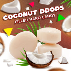 LAETAFOOD Coconut Drops in a candy bowl for guests at events.