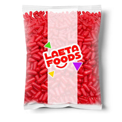 LAETAFOOD fiery cinnamon-chews close-up emphasizes intense spice in every bite.