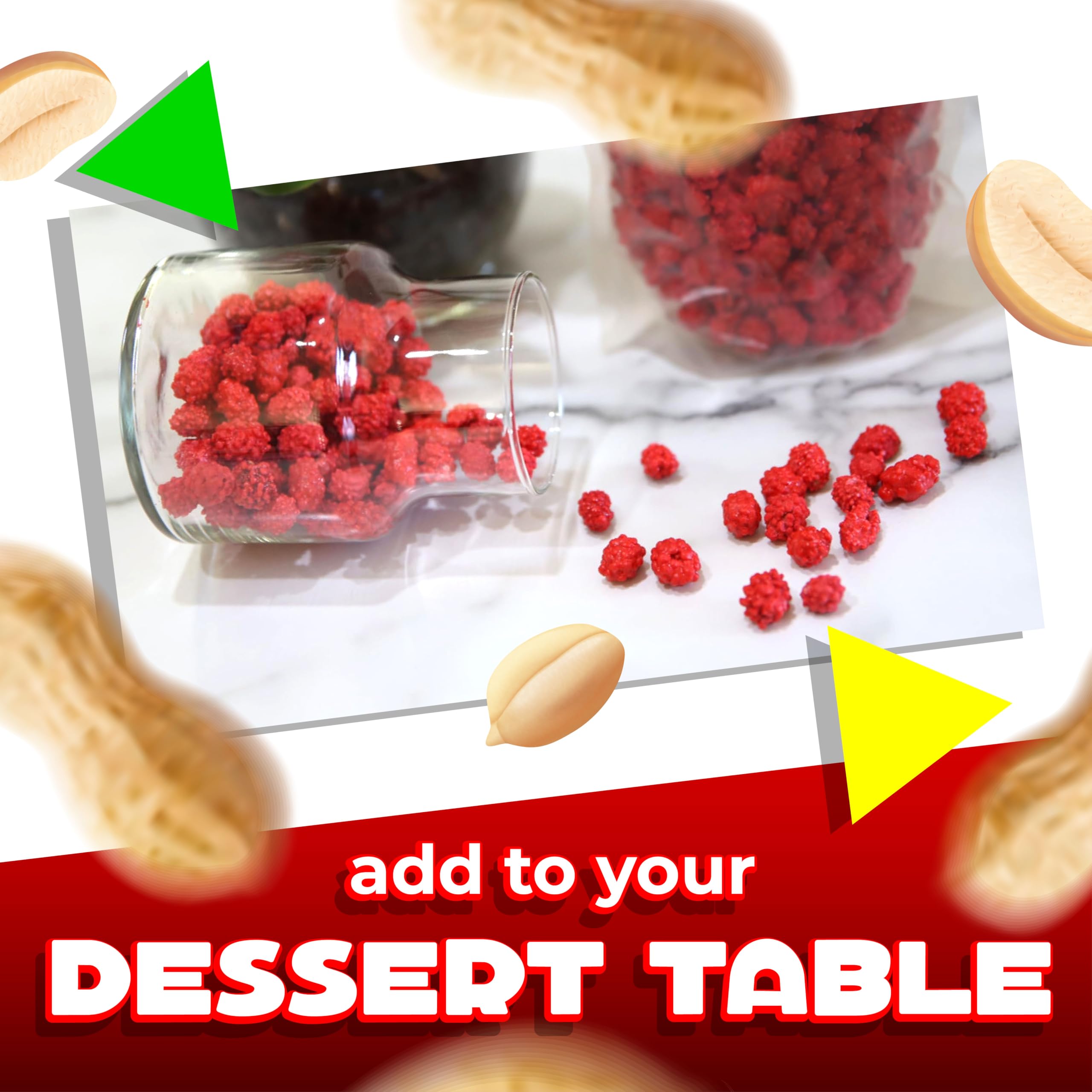 LAETAFOOD French Burnt Peanuts snack plate ready for sharing at events.