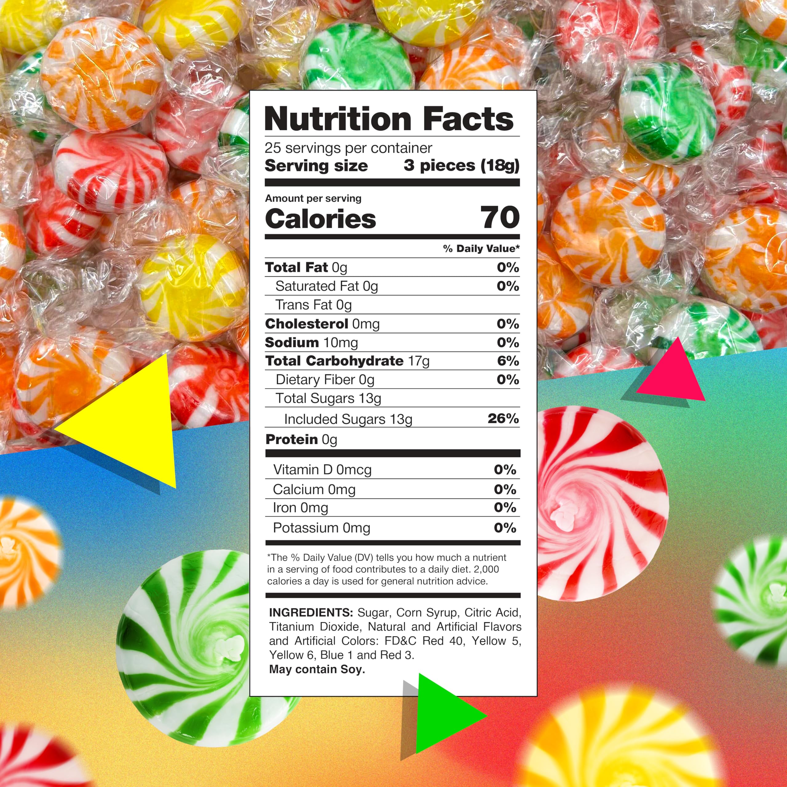 Laetafood Fruit Starlights assorted flavors showing bright fruit pinwheels for gatherings.