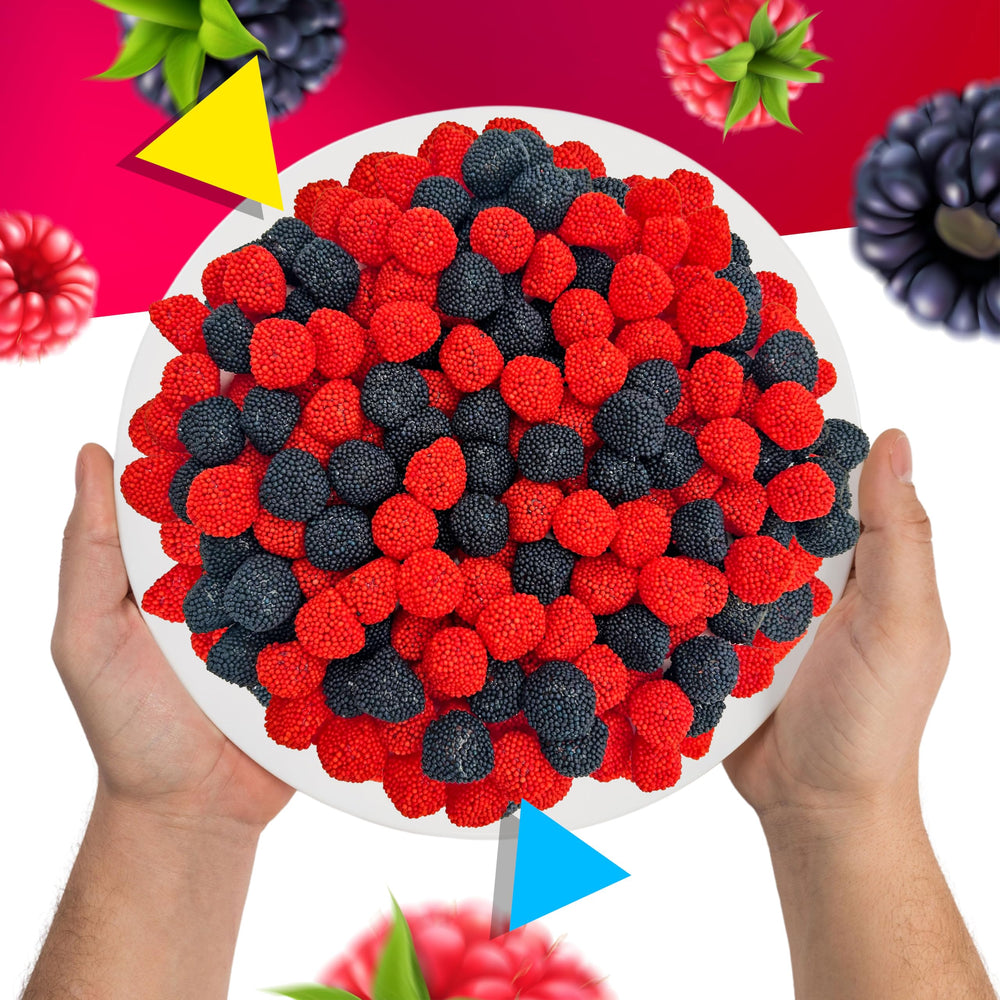 LAETAFOOD Gift Basket Berry Candy adds delightful color to gifting occasions.