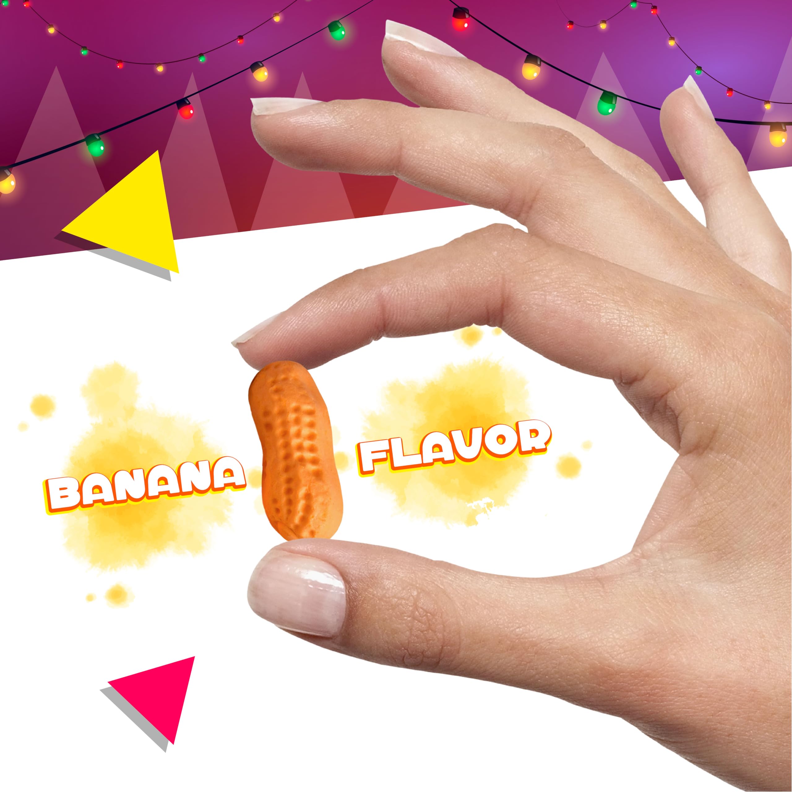 LAETAFOOD Circus Peanuts banana flavor in gift baskets for a nostalgic surprise