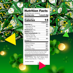 LAETAFOOD Green apple popping candy close-up highlighting crackling texture.
