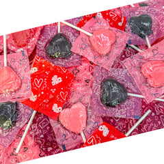 LAETAFOOD heart lollipops 90-count bag ready for festive display