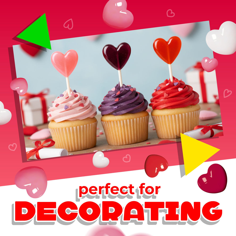 LAETAFOOD heart lollipops cherry flavor ideal gift bowls