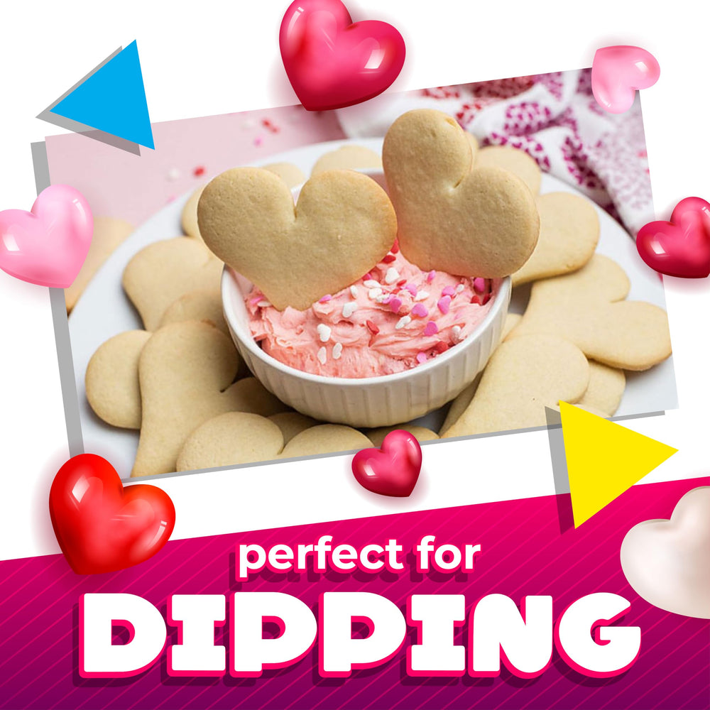 LAETAFOOD Heart Sprinkles brighten chocolate brownies with glossy color.