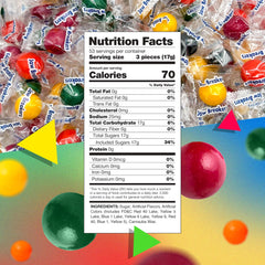 LAETAFOOD Jawbreakers colorful shells highlight fruity flavors and retro charm.