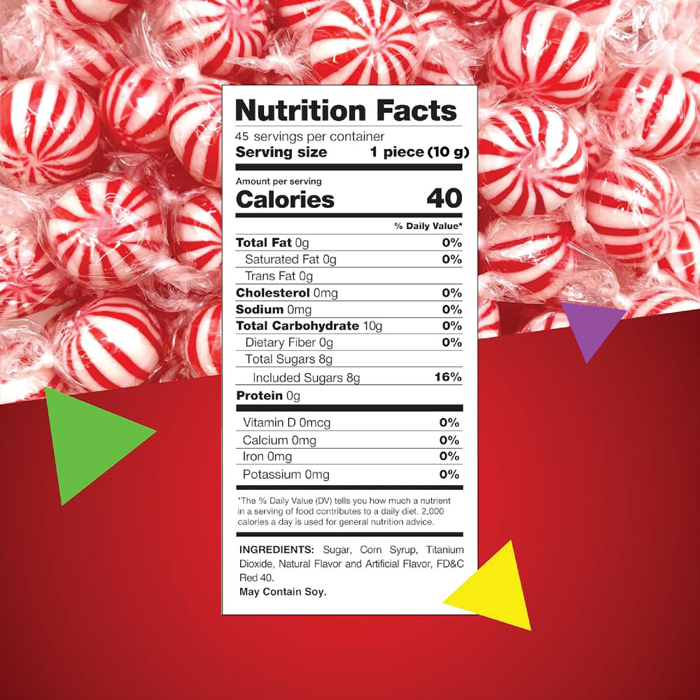 LAETAFOOD Jumbo Mint Balls bag design enhances festive display and nostalgia