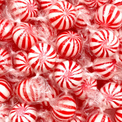 LAETAFOOD Jumbo Mint Balls bag front with nostalgic swirl design, ideal for candy bowls at home