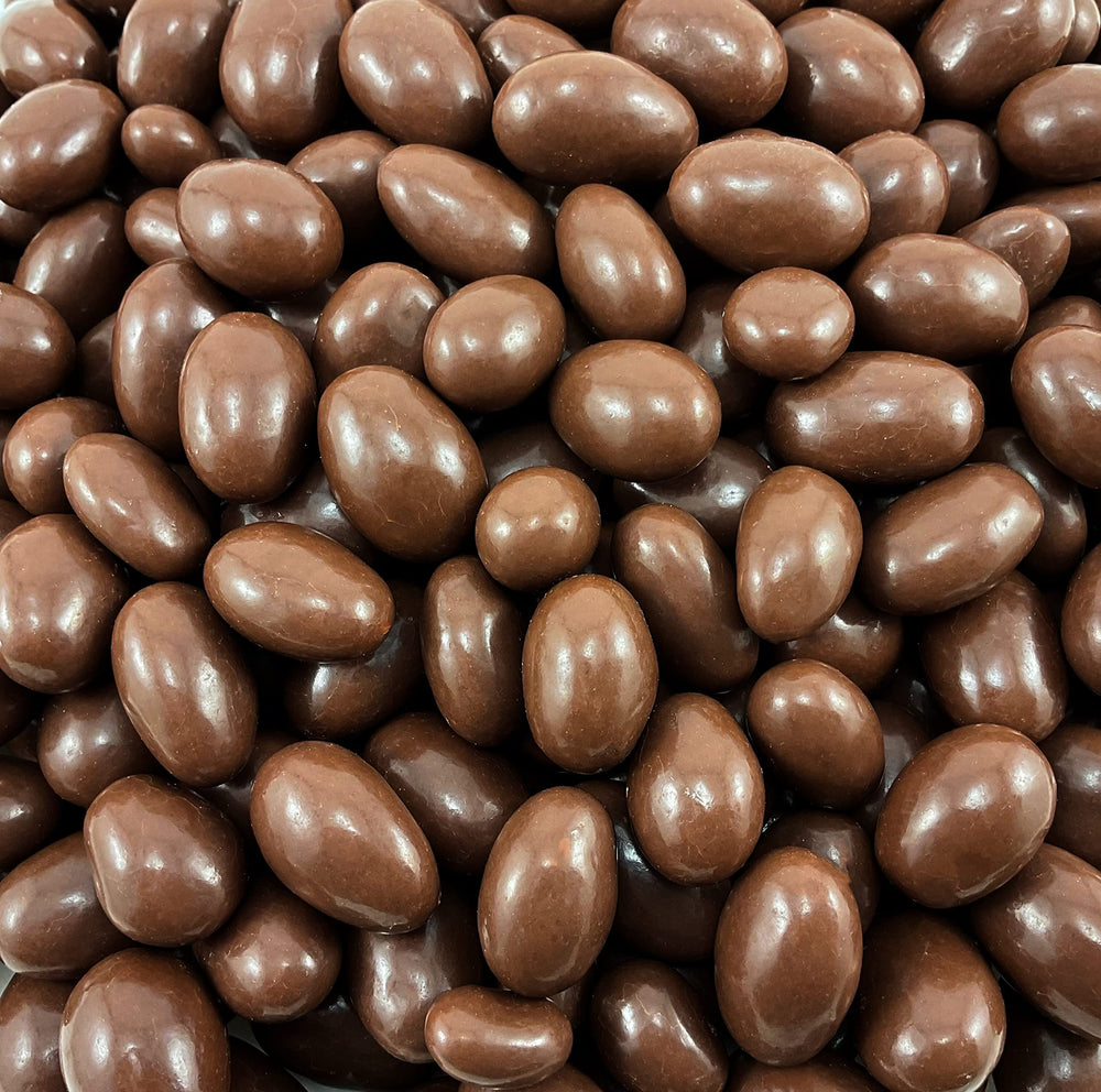 LAETAFOOD Milk Chocolate Covered Almonds bulk-bag displayed for office candy bowls and sharing.