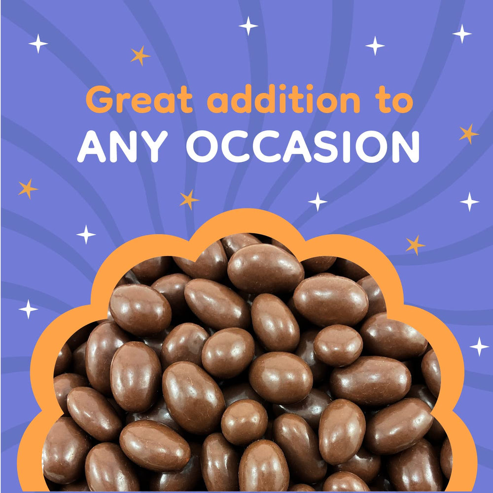 LAETAFOOD Milk Chocolate Covered Almonds dessert-bar-display offer gourmet toppings for desserts.