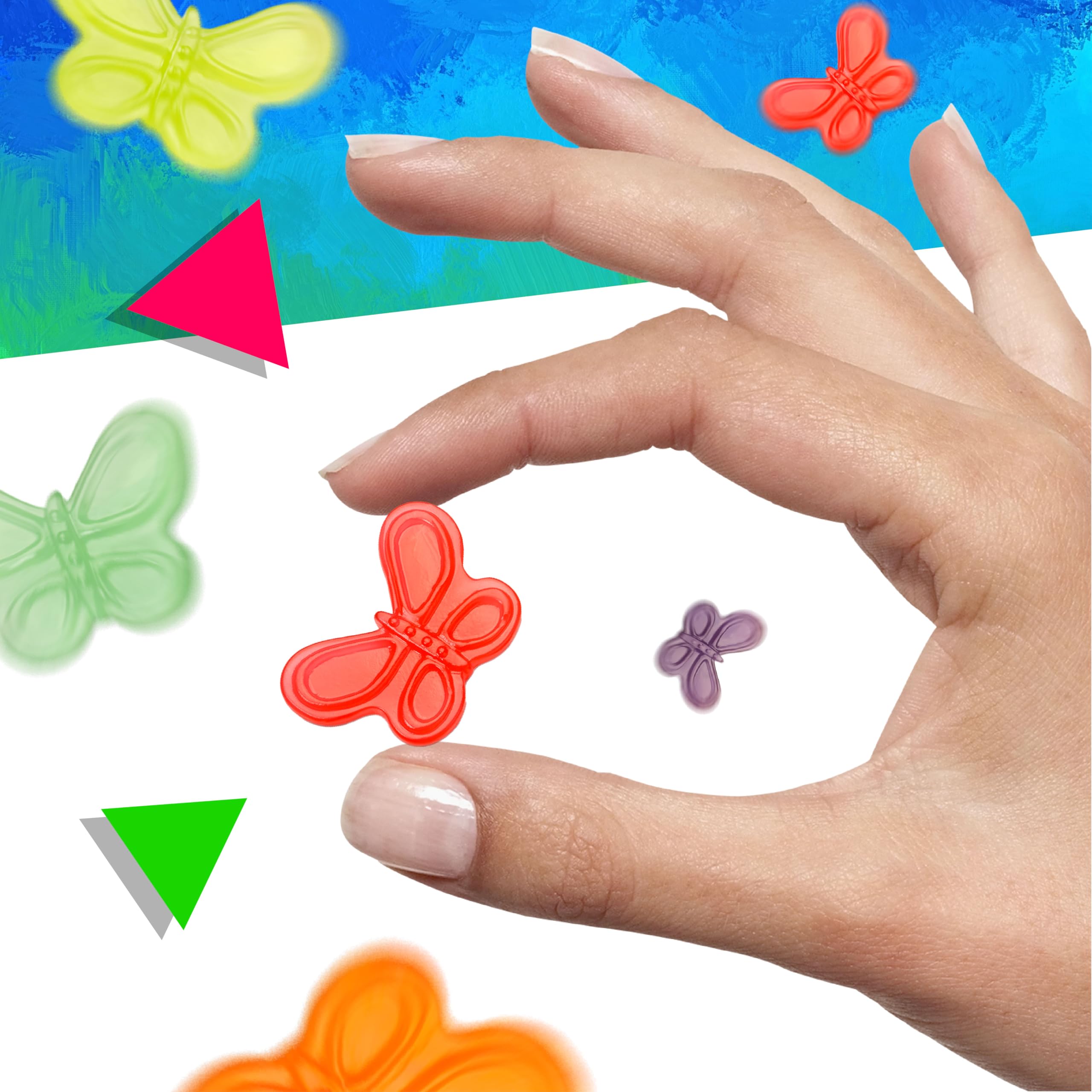 LAETAFOOD Mini Gummy Butterflies 1 pound bag supports bulk snacking at events.