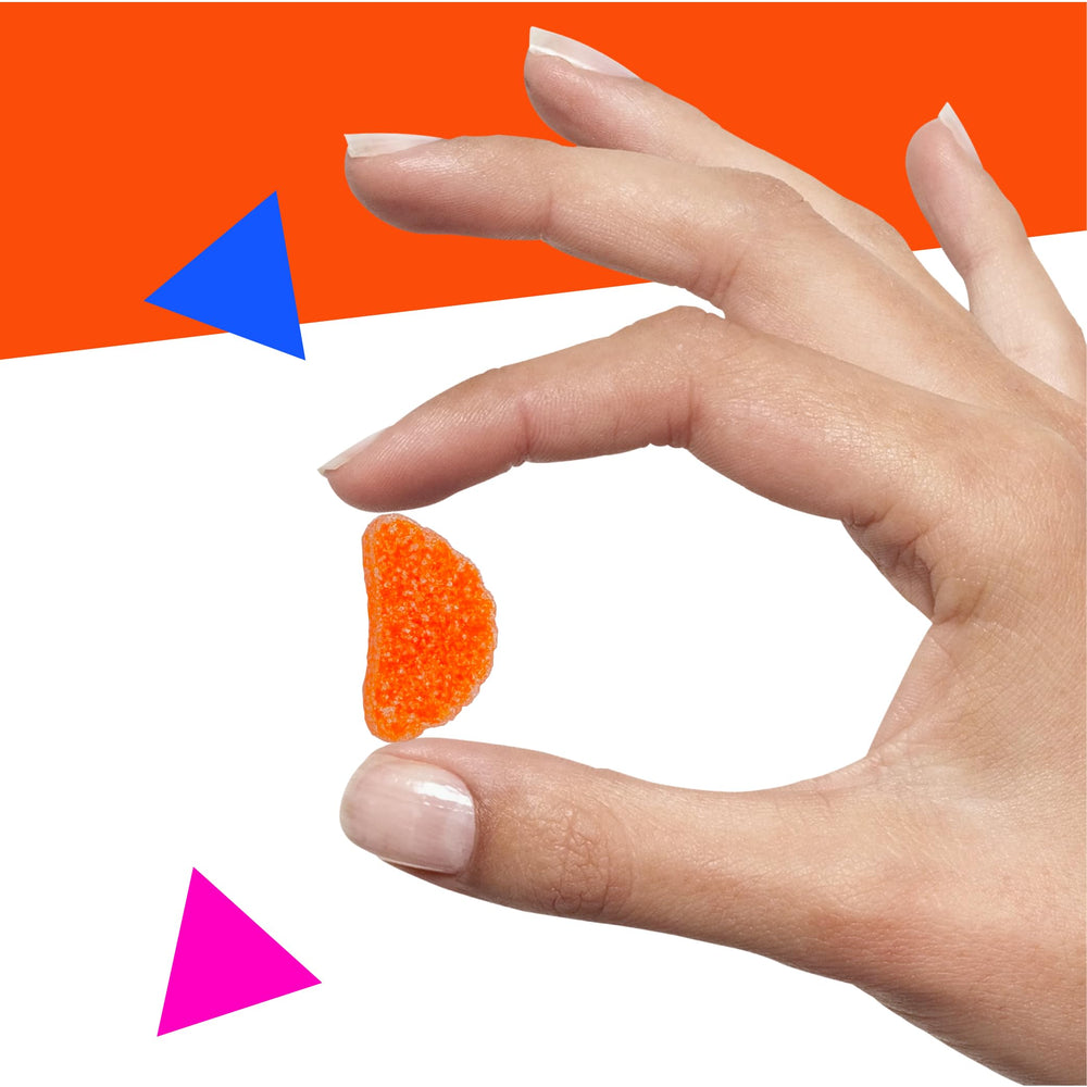 Individual orange slices candy highlighting bright fruity flavor