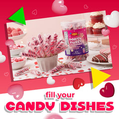 LAETAFOOD Princess party candy in pink lollipops for elegant settings.