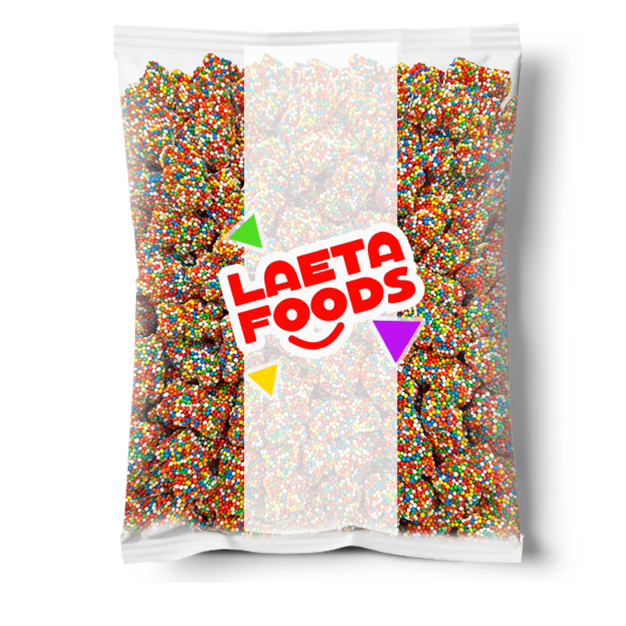LAETAFOOD Rainbow Nonpareils Bears display varied fruity flavors