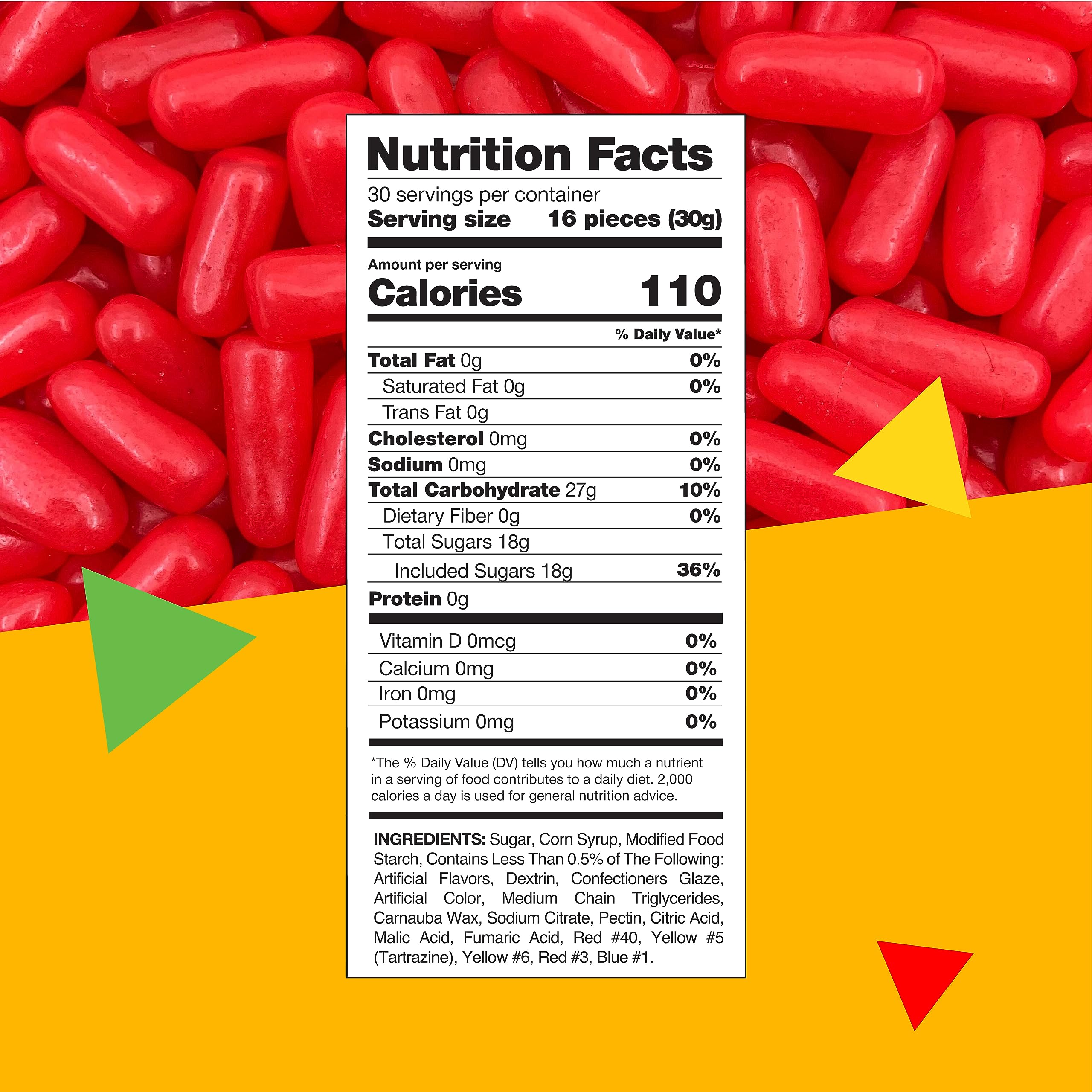 LAETAFOOD red candies hot tamales packaging close-up highlights bold flavor.