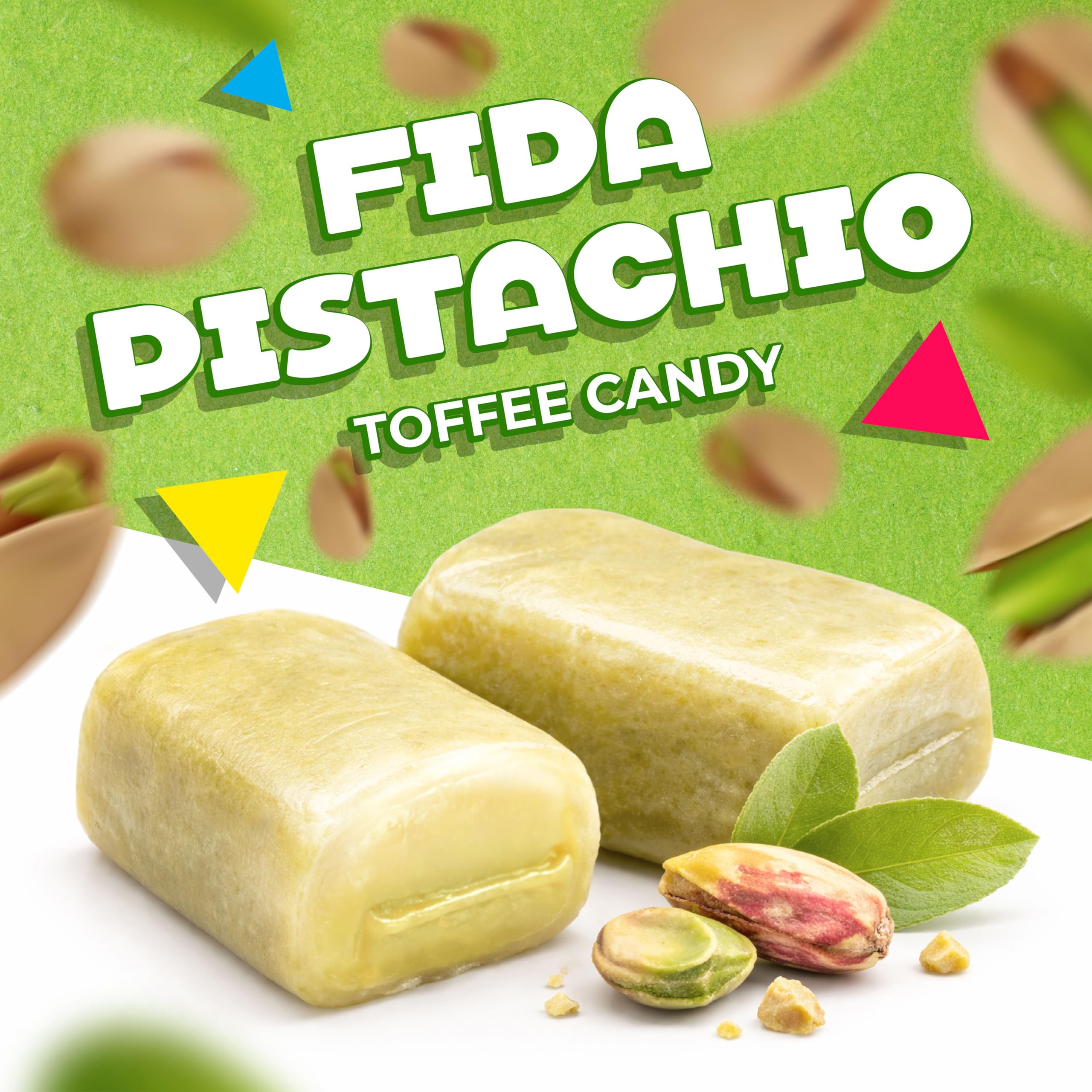 LAETAFOOD Rossana Pistachio Candy arranged on a platter for party favors