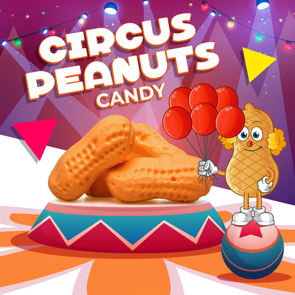 LAETAFOOD Circus Peanuts with banana flavor, soft and chewy texture