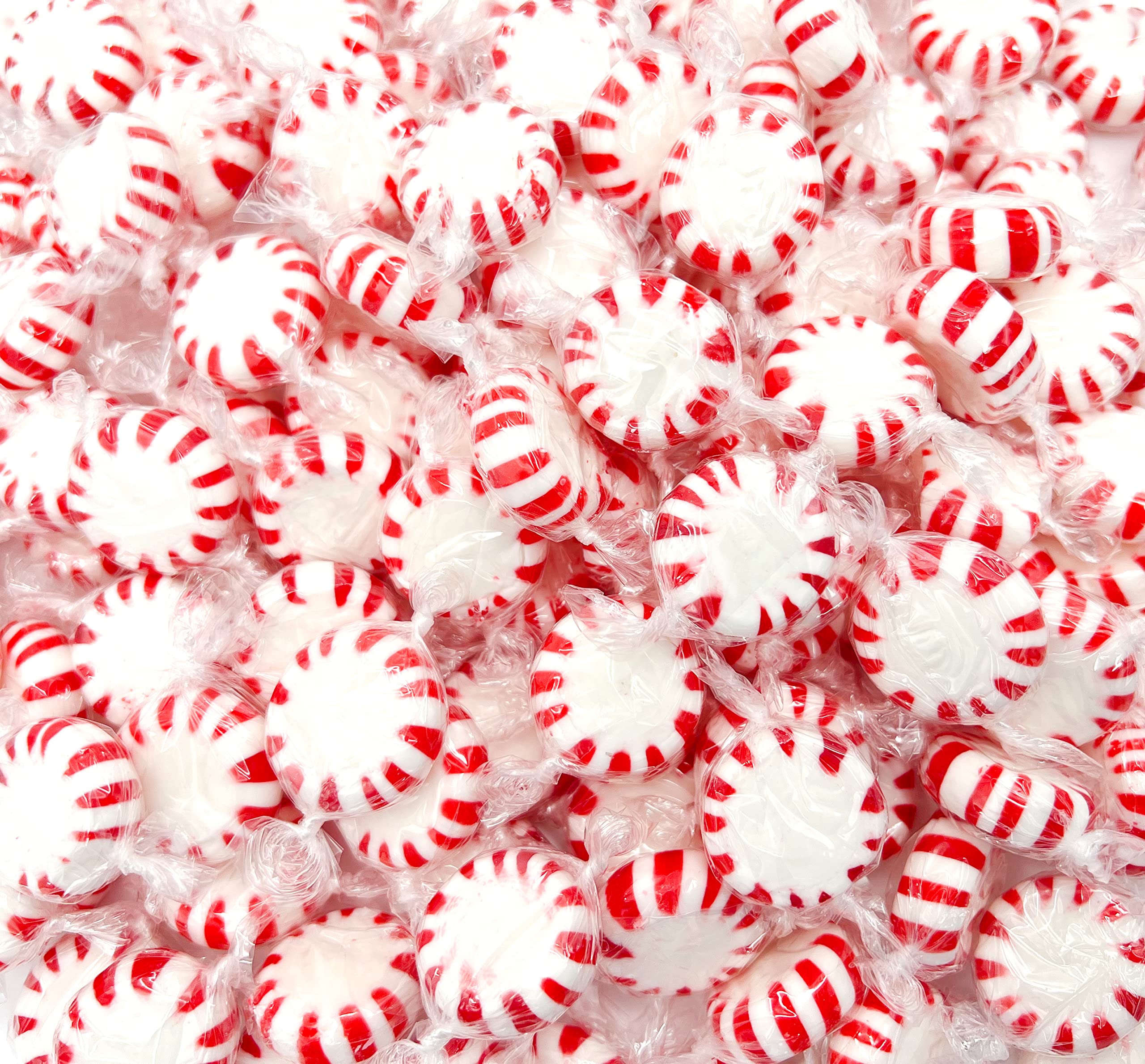 LAETAFOOD Starlight Peppermint Mints bulk bag front with vibrant red design for festive snacking