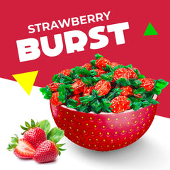 LAETAFOOD Strawberry Hard Candy arranged in a buffet display.