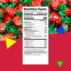 LAETAFOOD Strawberry Hard Candy individually wrapped for party favors.