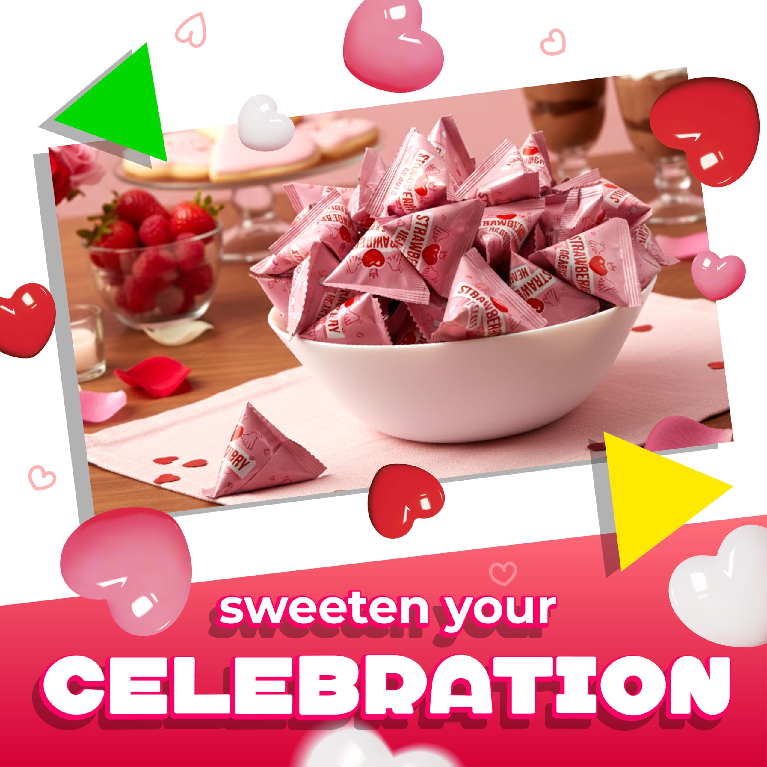 LAETAFOOD Strawberry Hearts individual pouches ensure freshness.