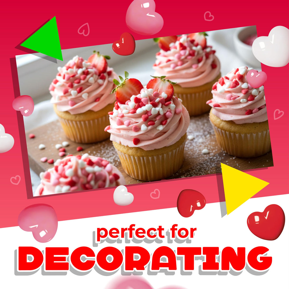 LAETAFOOD Strawberry Hearts Candy decorates dessert tables with nostalgic charm