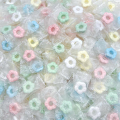 LAETAFOOD sugar free flower mints 1 lb bag ideal for office bowls and guest receptions.