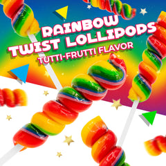 LAETAFOOD Tutti-frutti flavor lollipops offer familiar, fruit-forward taste for celebrations.