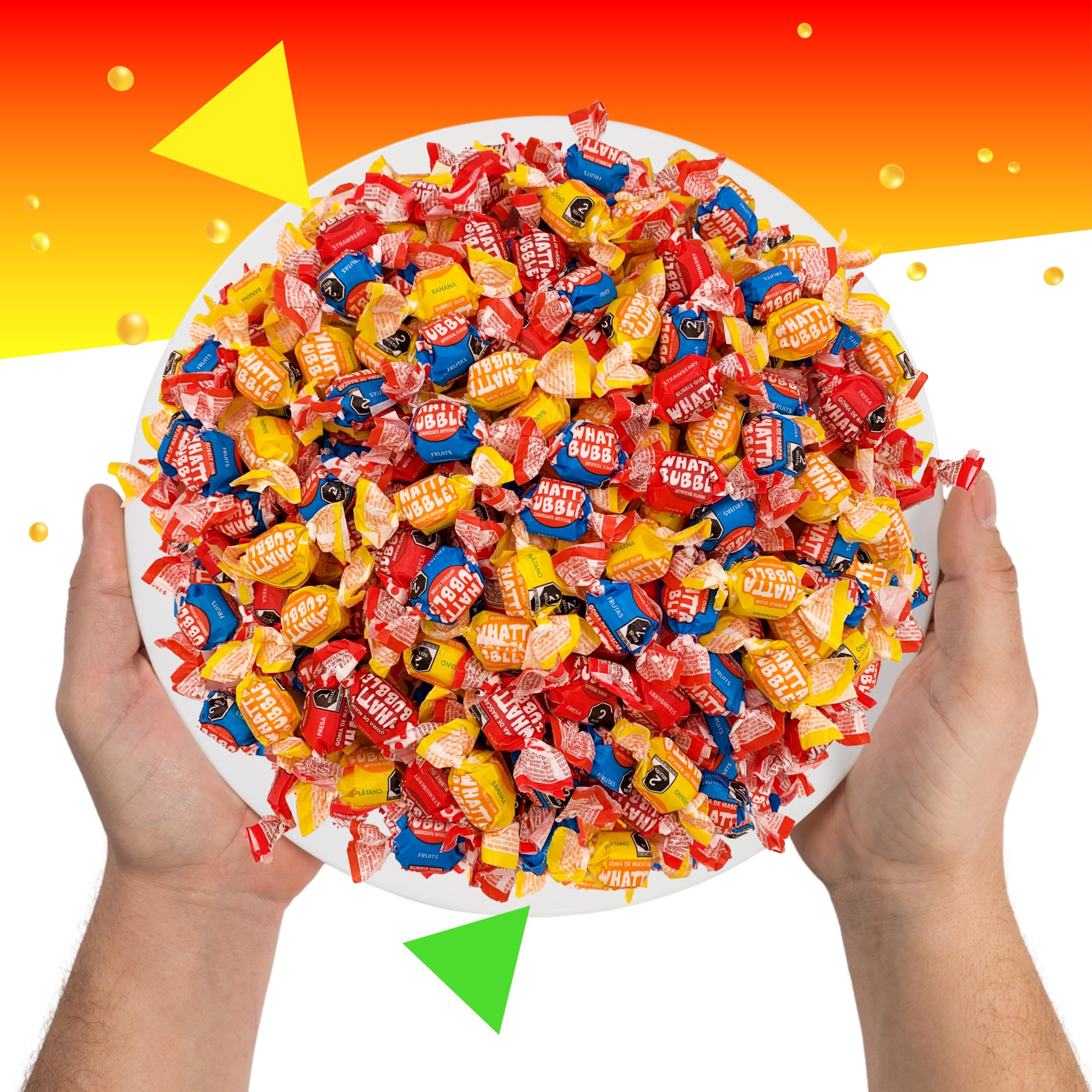 LAETAFOOD Whatta Bubble Gum Pack ideal for office jars and breakroom snacking.