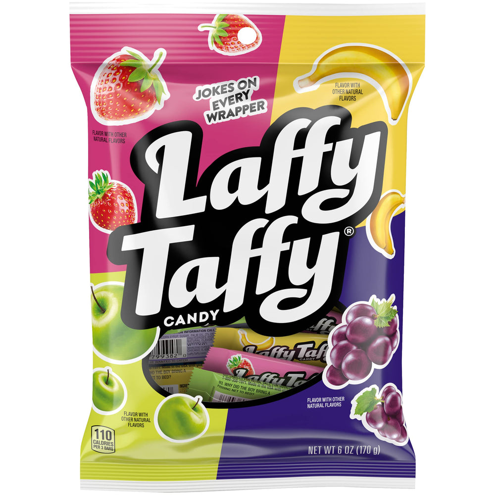 Laffy Taffy assorted fruit flavors bag for snacking and sharing