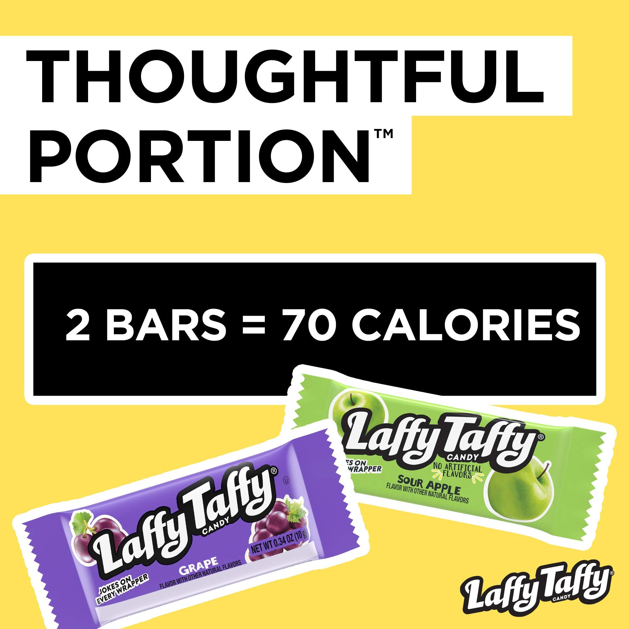 Laffy Taffy Banana chew close-up with tropical vibe