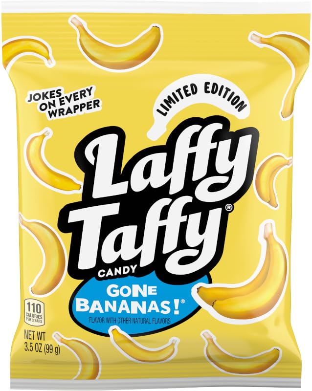 Laffy Taffy Banana Mini Bar bag ready for sharing and on-the-go treats