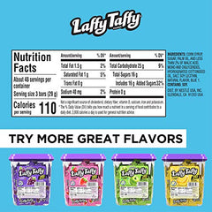 Individually wrapped Laffy Taffy blue raspberry for quick snacking