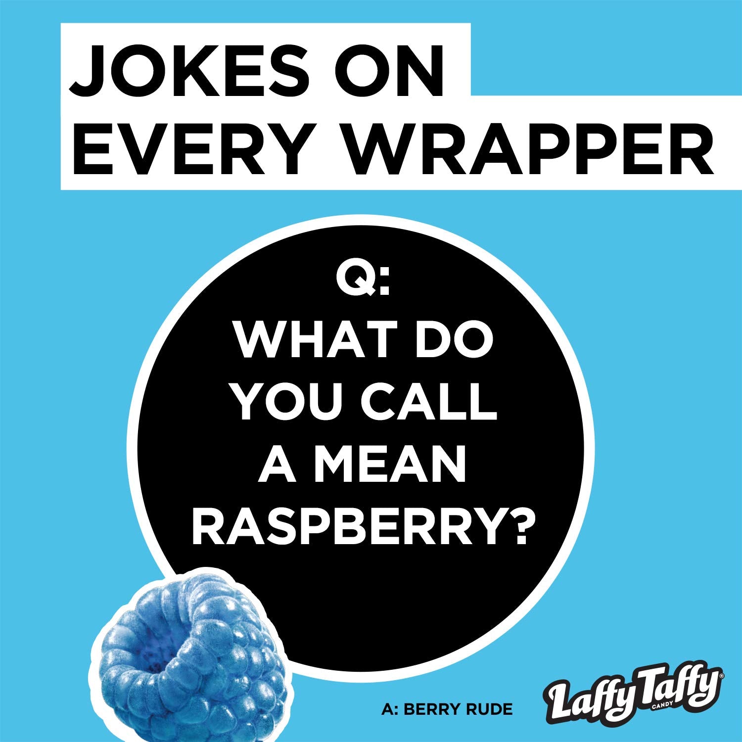 Chewy Laffy Taffy blue raspberry for quick office snacking