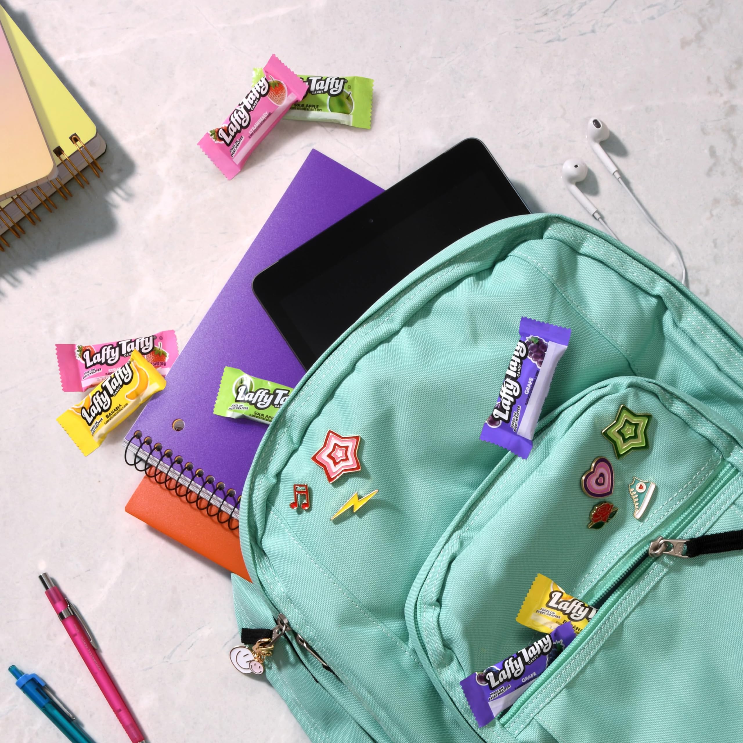 Laffy Taffy mini bar sour apple flavor offers tangy fruit zest.